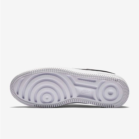 nwt nike  wmns air force 1 sage low platform sneaker in black, size 7 - Picture 4 of 11